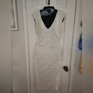 Elegant White Sleeveless Dress. From va va voom dress. Size Small